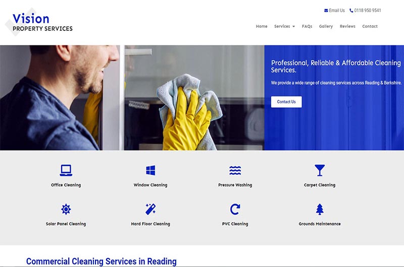 Vision Property Services - Website Design in Swindon